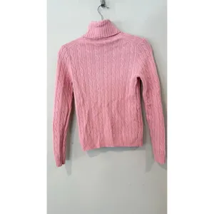 J. Crew Woman's Y2K Wool Blend Cable Knit Turtleneck Sweater Size Small thumbnail 2