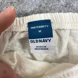 Old‎ Navy Maternity Square Neck Puff Sleeve Empire Waist Top Cream White Medium thumbnail 2
