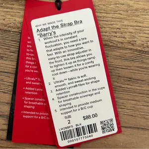 Lululemon Adapt the Strap Bra lululemon X Barrys black thumbnail 6