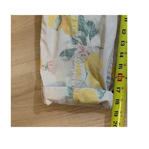 Chico's So Slimming Lemon Print Crop Cargo Pants 4 S Women Fruit Floral Casual thumbnail 10