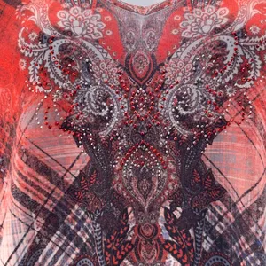 One World‎ Tunic Peplum Red 2X thumbnail 6