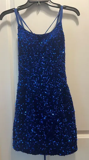 Amazon Blue Sequence Dress thumbnail 1