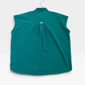 FIGS Women's Rafaela Oversized Scrub Top green size large thumbnail 4