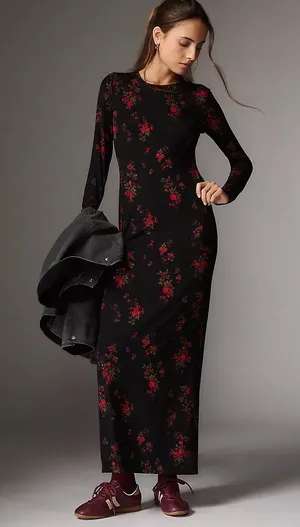 Reformation Tommie Knit Dress in Bossanova M thumbnail 1