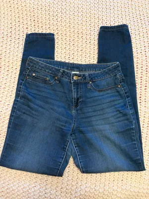 Faded Glory Women's Blue Denim Skinny Jeans Size 6 thumbnail 1