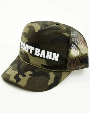 BOOT BARN CAMO PRINT LOGO BALL CAP Green thumbnail 4