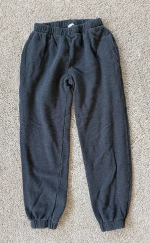 Brandy Melville John Galt Cuffed Sweatpants Grey Rosa Jogger Small thumbnail 1