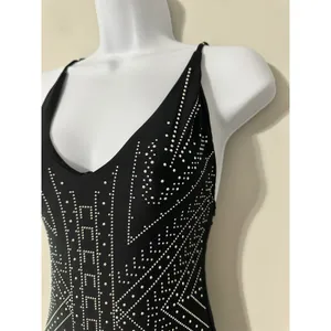 BEACH‎ RIOT BRIDGET EMBELLISHED ONE PIECE SWIMSUIT - BLACK NWOT Size S thumbnail 7