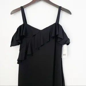 NWT BAILEY 44 Jungle Canopy Cold-Shoulder Dress Black Large thumbnail 4