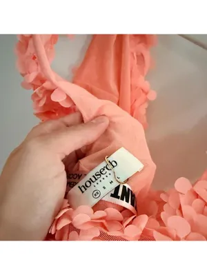 House of CB Faena Sorbet Plunge Floral Appliqué Mini Dress thumbnail 8