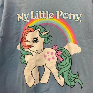My Little Pony G1 Unicorn Hasbro Animated Series Crewneck XS thumbnail 2