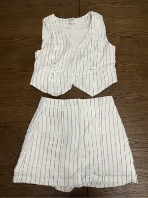 DISSH Linen Vest & Skirt Set thumbnail 1