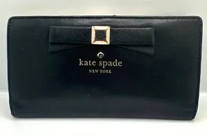 KATE SPADE New York Black North Court Bow Stacy Wallet thumbnail 1