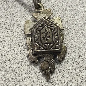 Vintage 800 Silver Cookoo Clock Bird Charm Pendant thumbnail 6