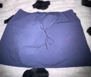 Edikted Navy Drawstring Mini Shirt thumbnail 1