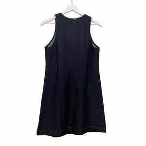 Nobody’s Child Palermo Racer Denim Dress Blue Sleeveless Mini Size 6 thumbnail 7