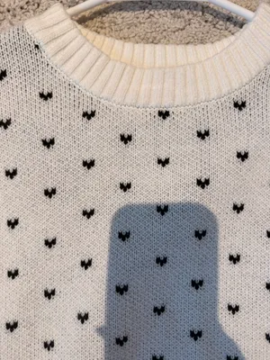 Francesca's Sweater Knit White thumbnail 2