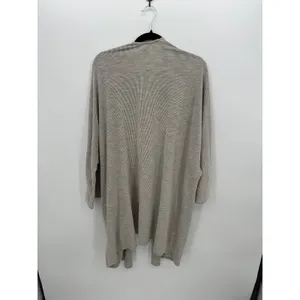 DONNI Long Cardigan Women Open Front Ribbed Oversized Duster Quiet Luxury thumbnail 3