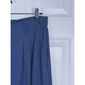 Halara Breezeful High Rise Wide Leg Palazzo Pants Size Large Tall Blue Career thumbnail 9
