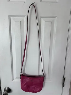 Coach Ashley Pleated Crossbody Swingpack Watermelon Light Blush Handbag thumbnail 5