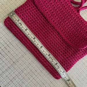 The Sak Crochet Crossbody Bag Magenta/Hot Pink thumbnail 7
