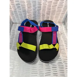 New Nine West Tomoro 2 Womens Platform Sandals Multicolor Strappy Neon Size 8M‎ thumbnail 3