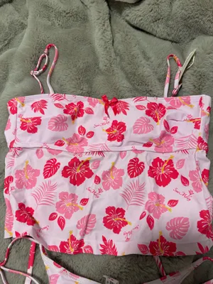 Seamolly Pink Floral Tankini Size M thumbnail 2