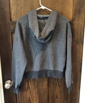 Free People Womens Size XS/P Gray Long Sleeve Believe It Lace Up Hoodie thumbnail 4