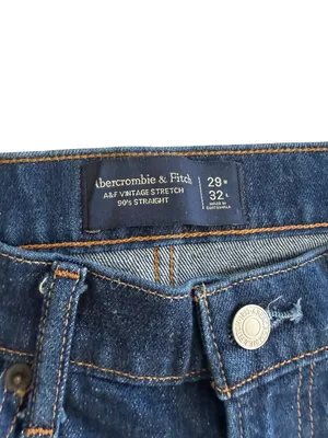 ABERCROMBIE & FITCH Women's Vintage Stretch 90s Straight Leg Jeans Size 29 x 32 thumbnail 6