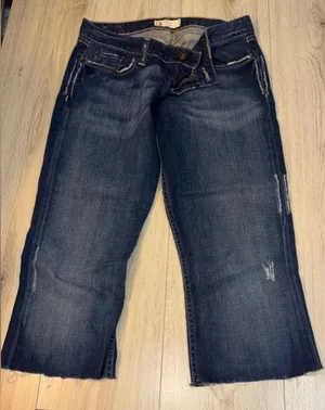 BKE Dark Blue Cropped Capri crop jeans denim thumbnail 1