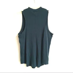 ‎Free People Faye teal keyhole sleeveless top S thumbnail 5