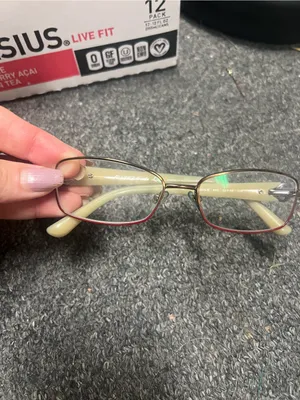 Vintage Vogue Olive Green eye glasses retro frame only thumbnail 6