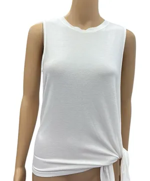 Athleta Cloudlight Sleeveless Asymmetrical or Side Tie Tank Top Shirt Womens S thumbnail 1