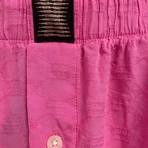 Savage X Fenty Pink Wide Leg Lounge Pants Size Medium Loose Textured Sleep thumbnail 2