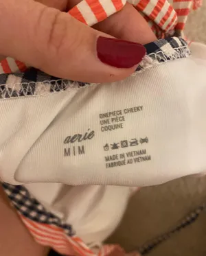 Aerie Red White & Blue One Piece Swimsuit thumbnail 5