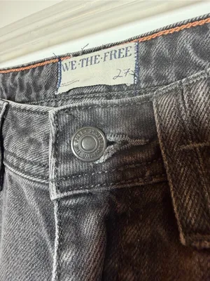 We The Free Ava High Rise Baggy Jeans in Washed Black thumbnail 5