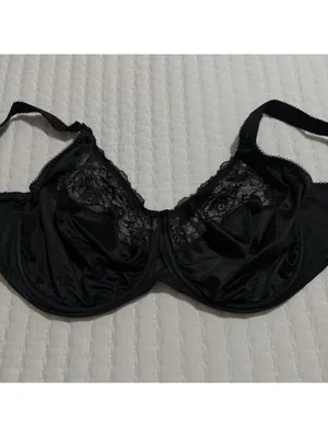 Elomi 34L Morgan Stretch Banded Underwire Bra Style EL4111 Black Full Figure thumbnail 14
