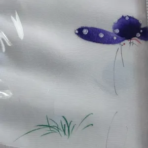 Vintage New Old Stock Tong Shi 100% Silk Scarf w/ Butterflies 55x13" BEAUTIFUL thumbnail 4