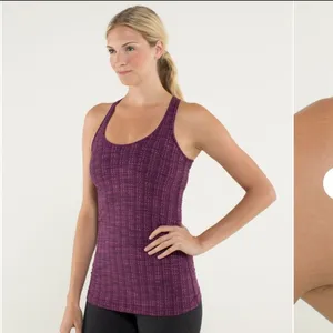 LULULEMON | Woman's Ziggy Wee August Glo Purple‎ Pink Racerback Tank, Size 4 thumbnail 6