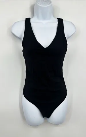 Abercrombie And Fitch Black Soft Bodysuit Size Small thumbnail 1