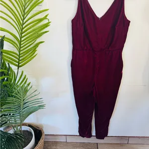 Banana Republic Deep Red Jumpsuit thumbnail 3