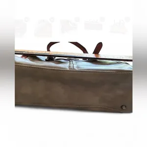 Hema Zhuofan Women's Bag 2tone Brown Leather Shoulder Purse thumbnail 7