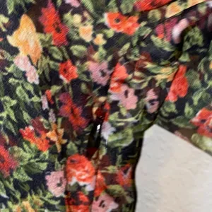 SHEIN Floral Midi Dress Long Sleeve‎ Square Neck Cottagecore Large thumbnail 3