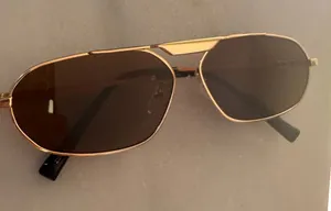Gold Frame Brown Lens Aviator Sunglasses thumbnail 1