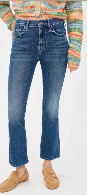 MOTHER Lil Insider Flood Jean Over the Top Size 23 NWT thumbnail 1