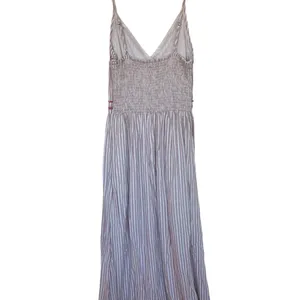 Japna maxi dress Casual Style pink and white stripes with embroidery thumbnail 4