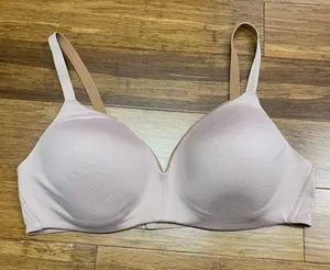 Calvin Klein Wireless Bra Women Size Medium Beige Everyday Comfort Lightly Lined thumbnail 1