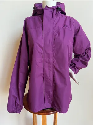 armadillo Hooded Rain Jacket womens purple wind jacket medium thumbnail 1
