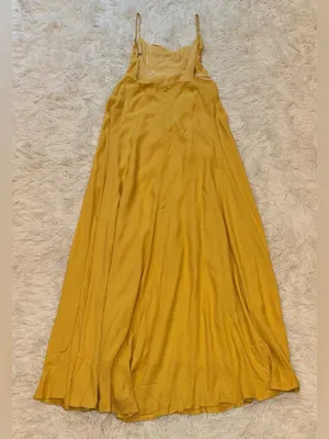 NEW Reformation Thistle Dress buttercup butter yellow size 4 thumbnail 6