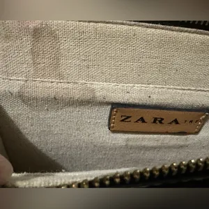 257 Zara | EUC Tan Floral Applique Crossbody Bag (9”x6”x2,5”) thumbnail 12